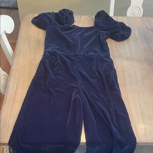 Janie and Jack Navy Velvet Garment